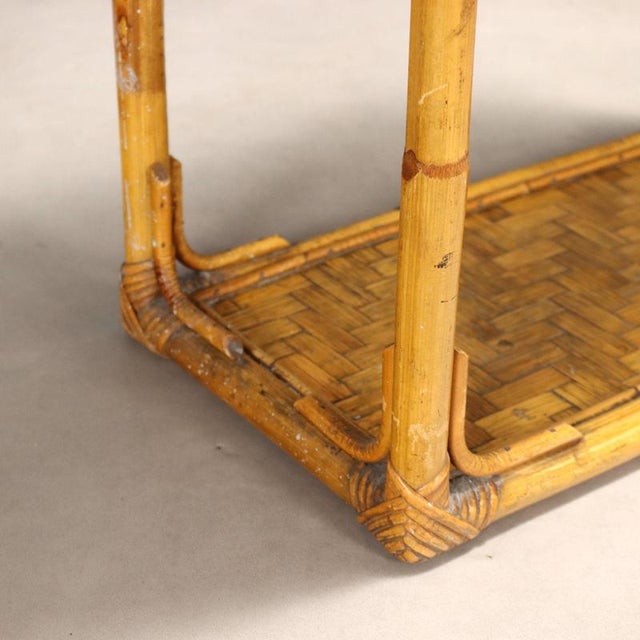 Small Bamboo Bookcase, 1980s For Sale - Image 5 of 10