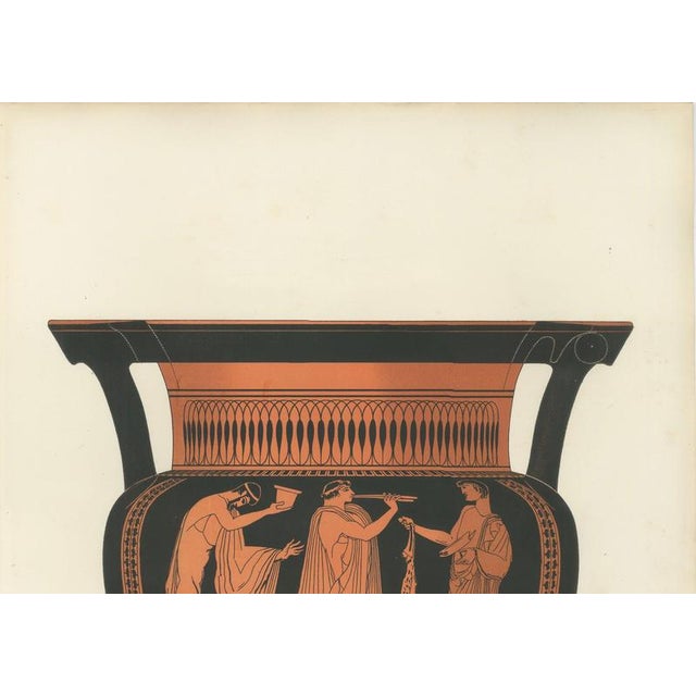 Late 19th Century Albert Genick, Greek Krater with Classical Figures, 1883, Lithograph For Sale - Image 5 of 9