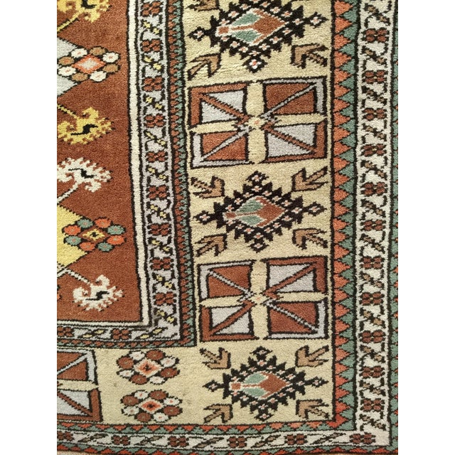 Vintage Turkish Tribal Prayer Rug - 3‚Äô9‚Äù X 6‚Äô3‚Äù For Sale - Image 10 of 13