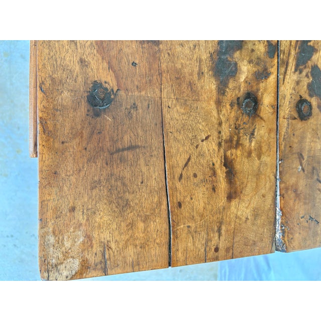 Brown 19th Century French Pine Side Table For Sale - Image 8 of 12