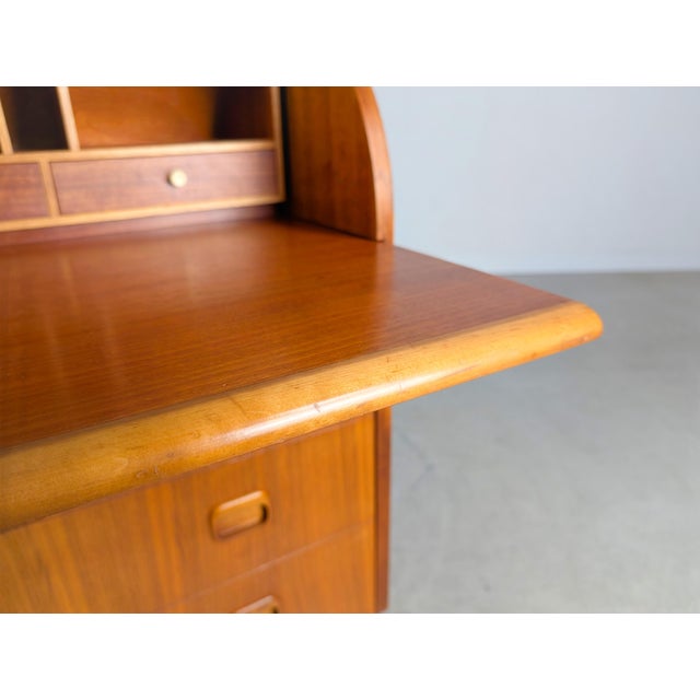 Vintage Secretaire in Teak by Egon Ostegaard For Sale - Image 11 of 15