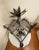 Dark Gray French Country Square Pewter Finish Metal Pendant Ceiling LIght For Sale - Image 8 of 12