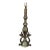 Mid 20th Century Chinese Archaistic Cast Brass Dragon Table Lamp - Attributed to James Mont For Sale