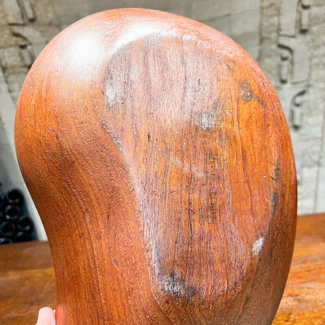 1970s Vintage Biomorphic Teakwood Bowl Style of Rude Osolnik For Sale - Image 10 of 13