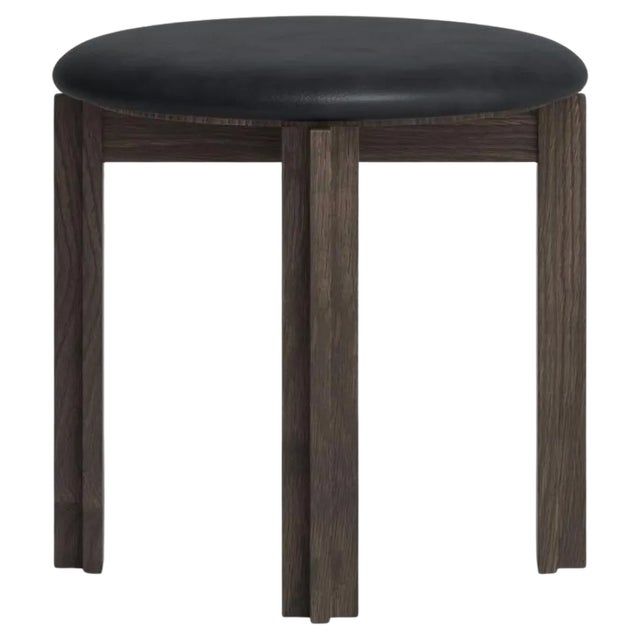 Smoke Stained Oak Principal Stool by Bodil Kjaer for Karakter For Sale