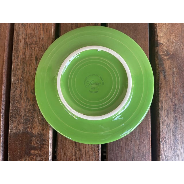 Vintage Shamrock Green Fiestaware Dancing Lady Trivet For Sale - Image 4 of 4