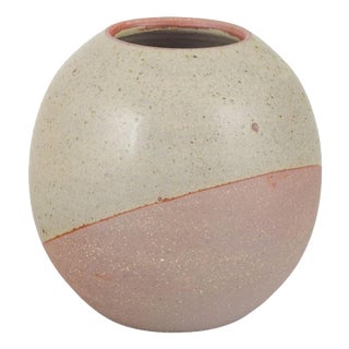 2-Color Matte Glazed Stoneware Vase by Rolf Palm, Mölle, Sweden, 1996 For Sale