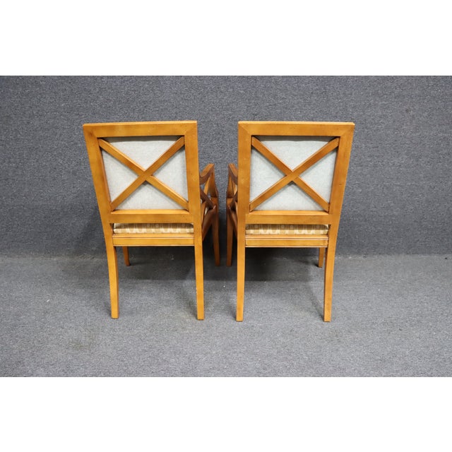 Textile Fairfield Directoire Style Armchairs/Pair For Sale - Image 7 of 10