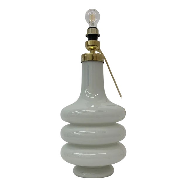 Mid-Century Illuminated Glass Floor or Table Lamp, 1970s For Sale