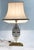 Mid-Century Bronze and Fabric Table Lamp, 1960s For Sale - Image 4 of 11