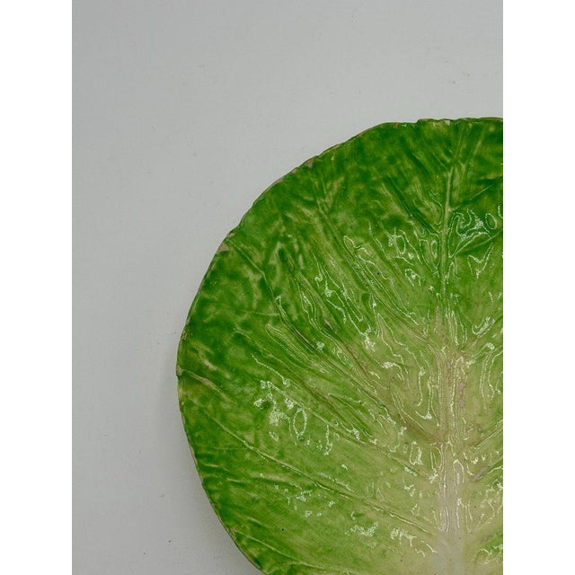 Late 19th Century Eb Napoli Italian Majolica Lettuceware Plates - Set of Four For Sale - Image 10 of 16