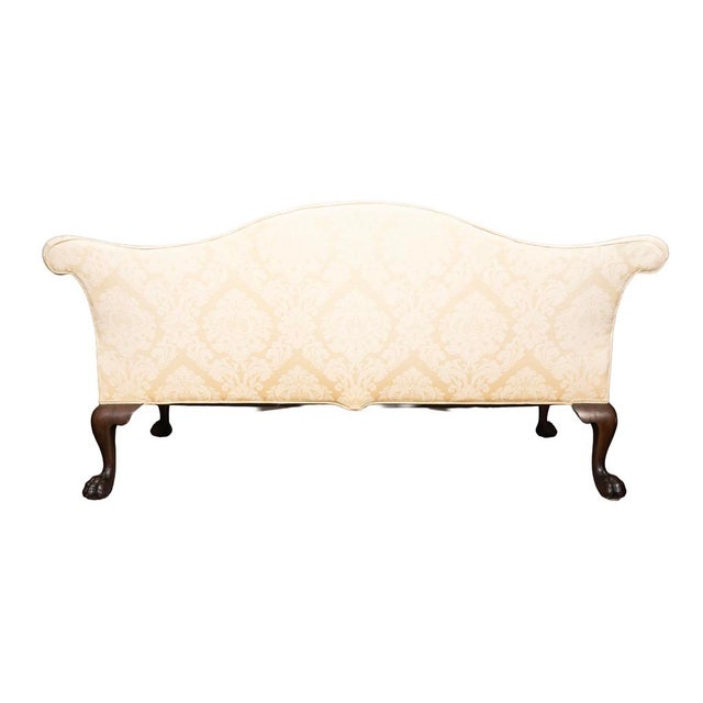 George III Style Camel Back Mahogany Sofa For Sale - Image 4 of 8