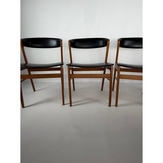 Vintage Scandinavian Dining Chairs, 1960s, Set of 4 For Sale - Image 4 of 6