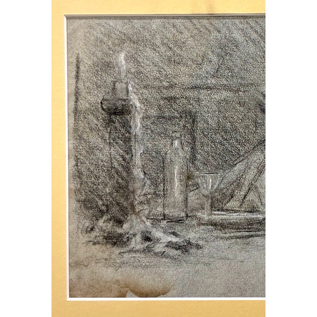 Impressionist Self-Portrait Drawing by Granville Redmond (1871-1935) For Sale - Image 3 of 5