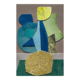 "Petal 3" Original Mixed-Media Collage on Paper by Zac Woodiel For Sale