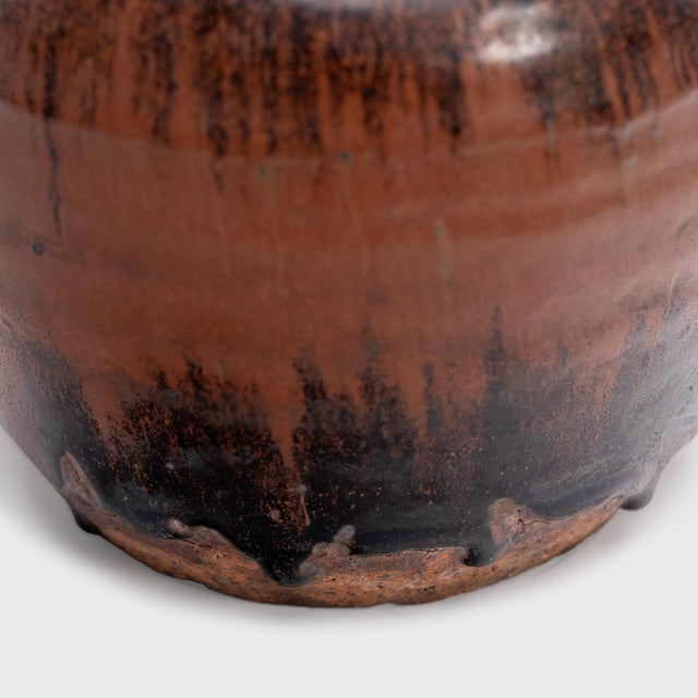 Early 20th Century Chinese Drip Glaze Kitchen Jar, C. 1900 For Sale - Image 5 of 6