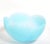 Glass Studio, Murano 1980s Art Deco Style Opaline Glass Baby Blue Translucent Serving Bowl For Sale - Image 4 of 11