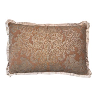 Mariano Fortuny Hand Printed Down Filled Designer Pillow 1 of 6 Available For Sale