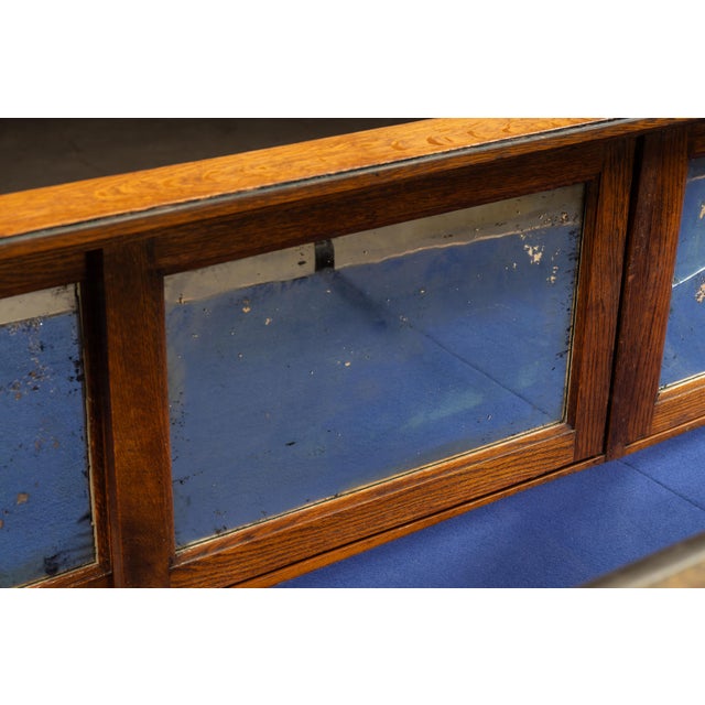 Antique Quartersawn Oak "Peerless" Display Case by Jac. Lederer For Sale - Image 12 of 18