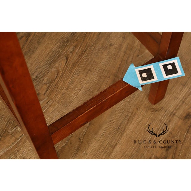 Chippendale Style Cherry Butler Tray Side Table For Sale - Image 15 of 18