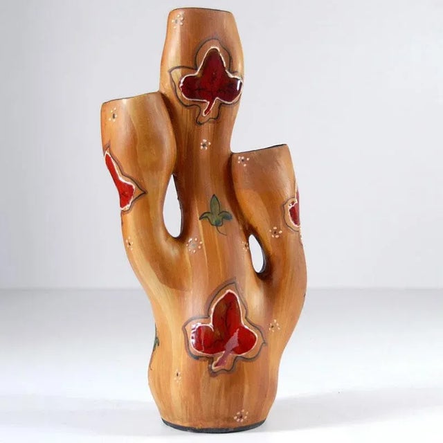 Ceramic Mid-Century Italian Pottery Vase For Sale - Image 7 of 11