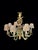 Vintage Italian Carved Wood Palm Beach Regency Style 8 Light Monkey Palm Tree Chandelier For Sale In West Palm - Image 6 of 11