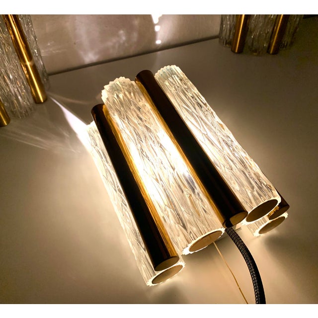 1960s Vintage Crystal Glass Wall Lamp from Kaiser Leuchten, 1960s For Sale - Image 5 of 12