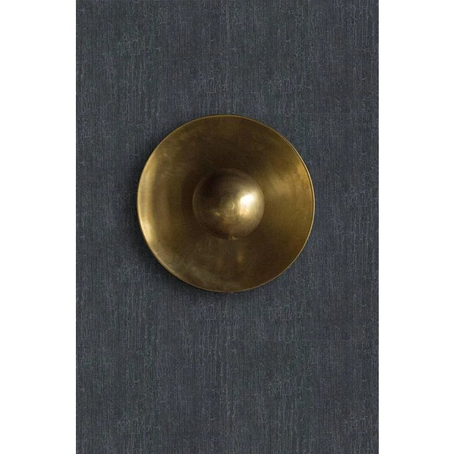 Metropolis Eclipse Brass Sconce by Jan Garncarek For Sale - Image 4 of 12
