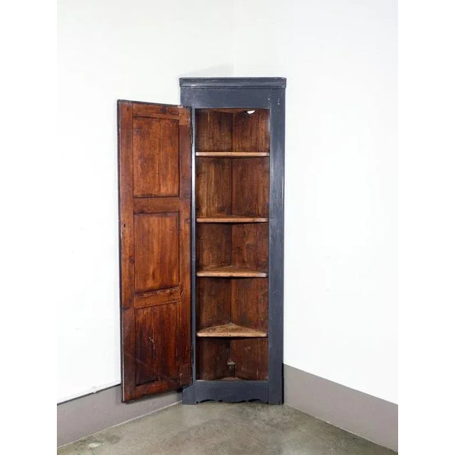 Corner Cabinet in Walnut and Poplar For Sale - Image 4 of 18