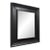 Late 20th Century Heavy Carved Wood Mirror, Black, 35" X 30" For Sale