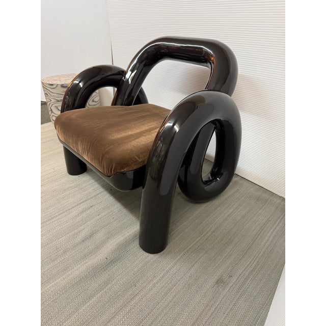 Caracole Caracole Gelee Accent Chair, Chestnut For Sale - Image 4 of 12
