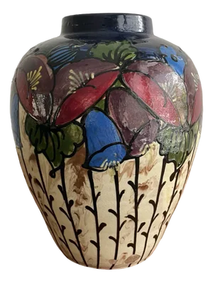 Jugendstil Vase by E. Huber Roethe, 1920s