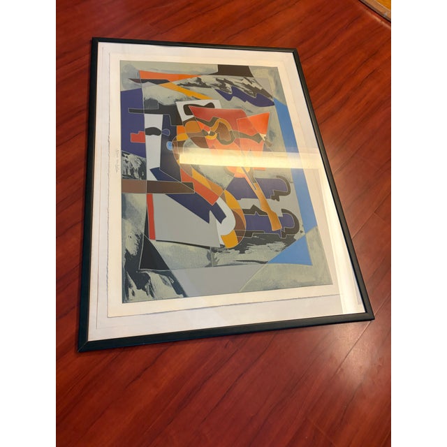 Ugo Nespolo, Abstract Composition, 1992, Serigraph, Framed For Sale - Image 6 of 10