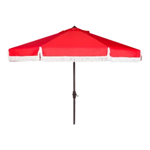 Milan Fringe 11 Ft Umbrella - Red