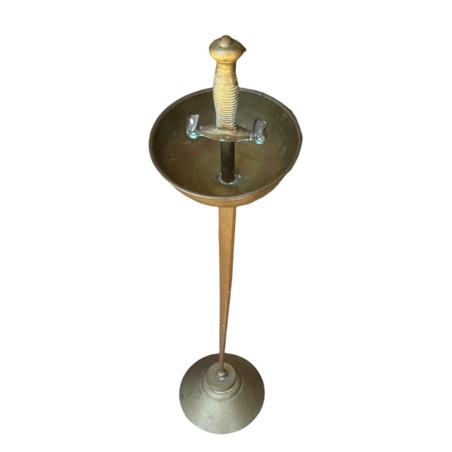 Art Deco Italian Bronze Sword Ashtray Stand For Sale In Phoenix - Image 6 of 10