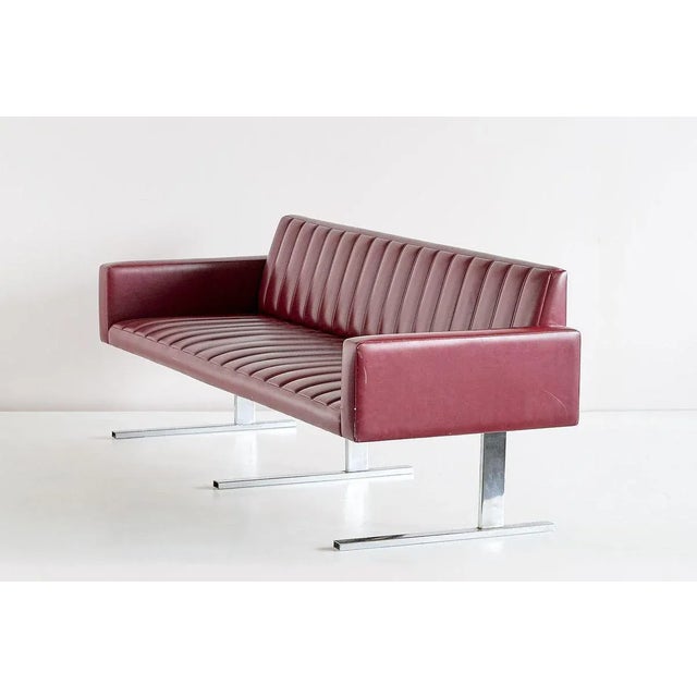 Brown 3-Seater Cantilevered Sofa by Esko Pajamies for Merva, 1960s For Sale - Image 8 of 11