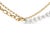 Contemporary 18K Yellow Gold Vermeil Cultured Pearl Strand Necklace with Rolo and Paperclip Chain For Sale - Image 3 of 5