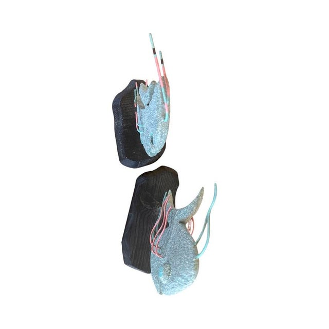 1980s 1980s Postmodern California Designs by Gary Tropical Fish Sculptures, Pair For Sale - Image 5 of 10