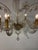 Beautiful and large ( ø 75 cm ) 6 arm, clear art glass Baroque style chandelier. In the manner of Barovier and Toso Italy....