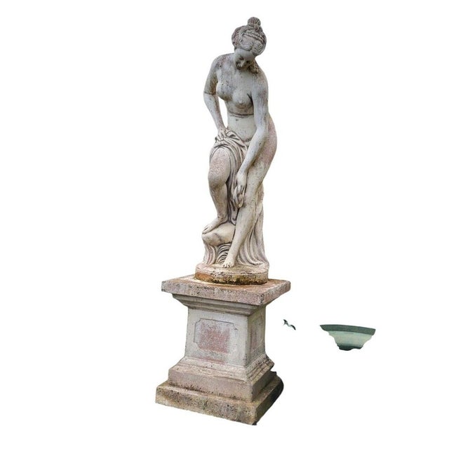 Stone Sculpture of Venus Bathing, 1950, Stone For Sale - Image 7 of 13