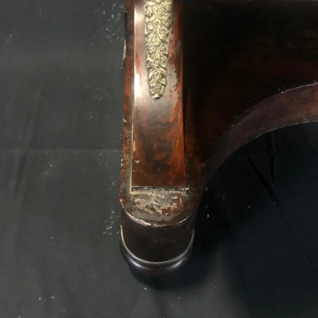 Bronze Lavish Charles X Mahogany Empire Dressing Table For Sale - Image 8 of 13