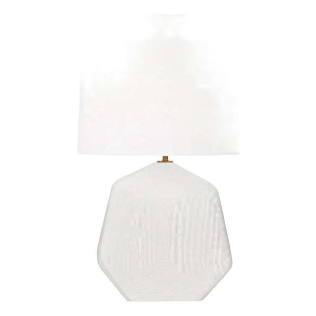 Hable by Visual Comfort Studio Hable Tallulah Table Lamp in Matte White Ceramic For Sale