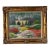 1990's Joe Yu Impressionist Garden Entrance Landscape Oil on Canvas Painting – Framed For Sale