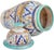 Early 20th Century Handmade Colorful Moroccan Ceramic-Art Lidded Vase For Sale - Image 9 of 12