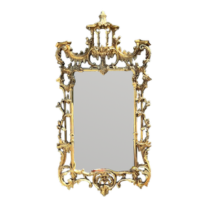 Vintage Gilt Pagoda Mirror