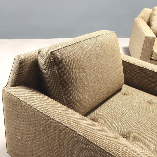 Vintage Lounge Chairs in Fabric, 1960s, Set of 2 For Sale - Image 3 of 11