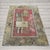 Antique Khotan Rug 4’7” x 6’7” – East Turkestan Wool Rug, Art Deco Style Rug, Stylized Vase & Floral Design, Red Beige...