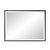 Kenneth Ludwig Chicago Matte Black Rectangle Metal Mirror For Sale - Image 4 of 11