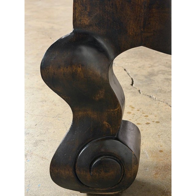 Spanish Revival Hand-Carved Walnut Console Table, Circa 1920-1940 For Sale - Image 13 of 18