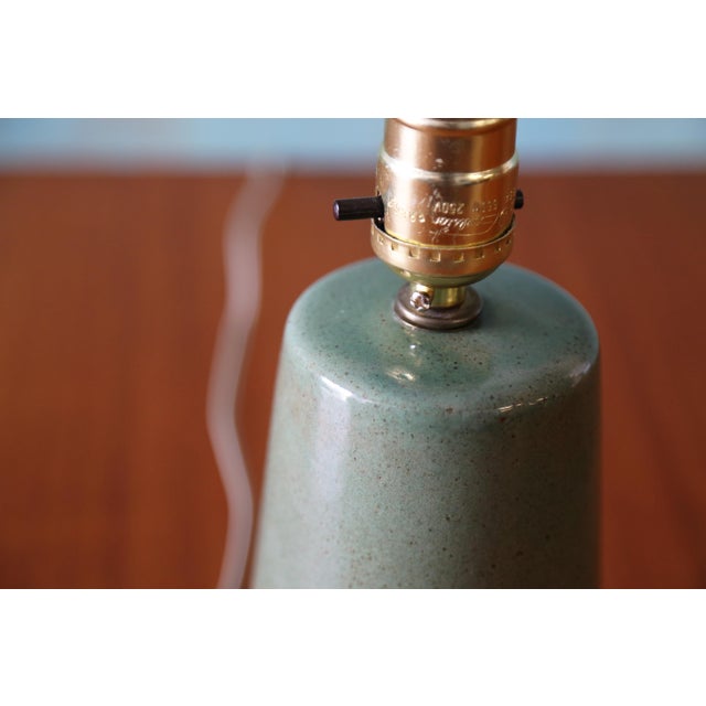 Gordon & Jane Martz 1960s Gordon and Jane Martz M279 Petite Seafoam Green Lamp for Marshall Studios 6.25" For Sale - Image 4 of 7